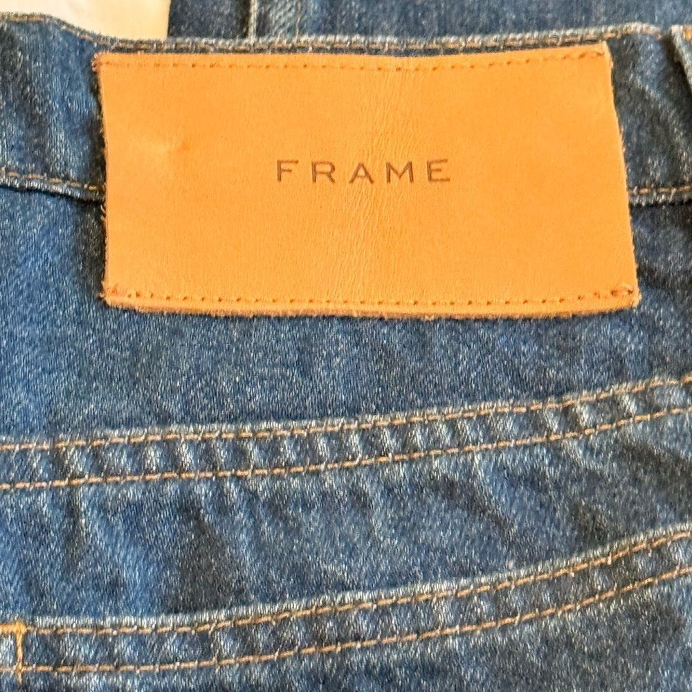Frame Le Italien Straight Classic Blue Denim Jeans NWT Size 28 - Picture 8 of 11